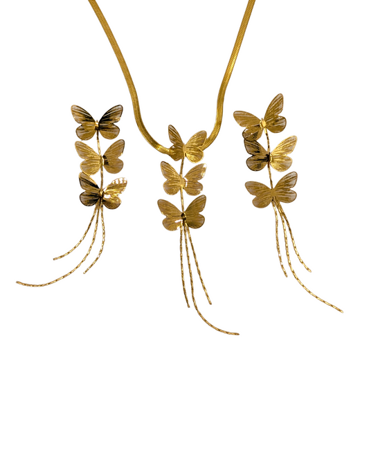 Butterfly Necklace Set