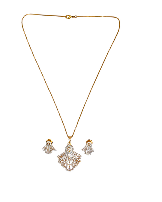 Scalloped Crystal Drop Set