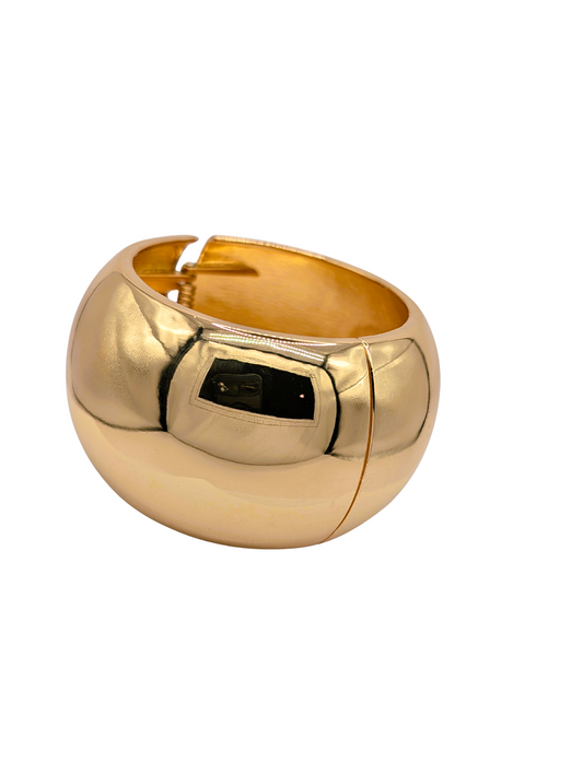Liquid Gold Domed Bubble Cuff