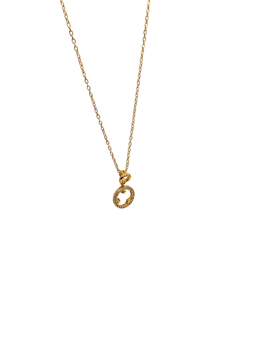 Golden Starry Orbit Necklace