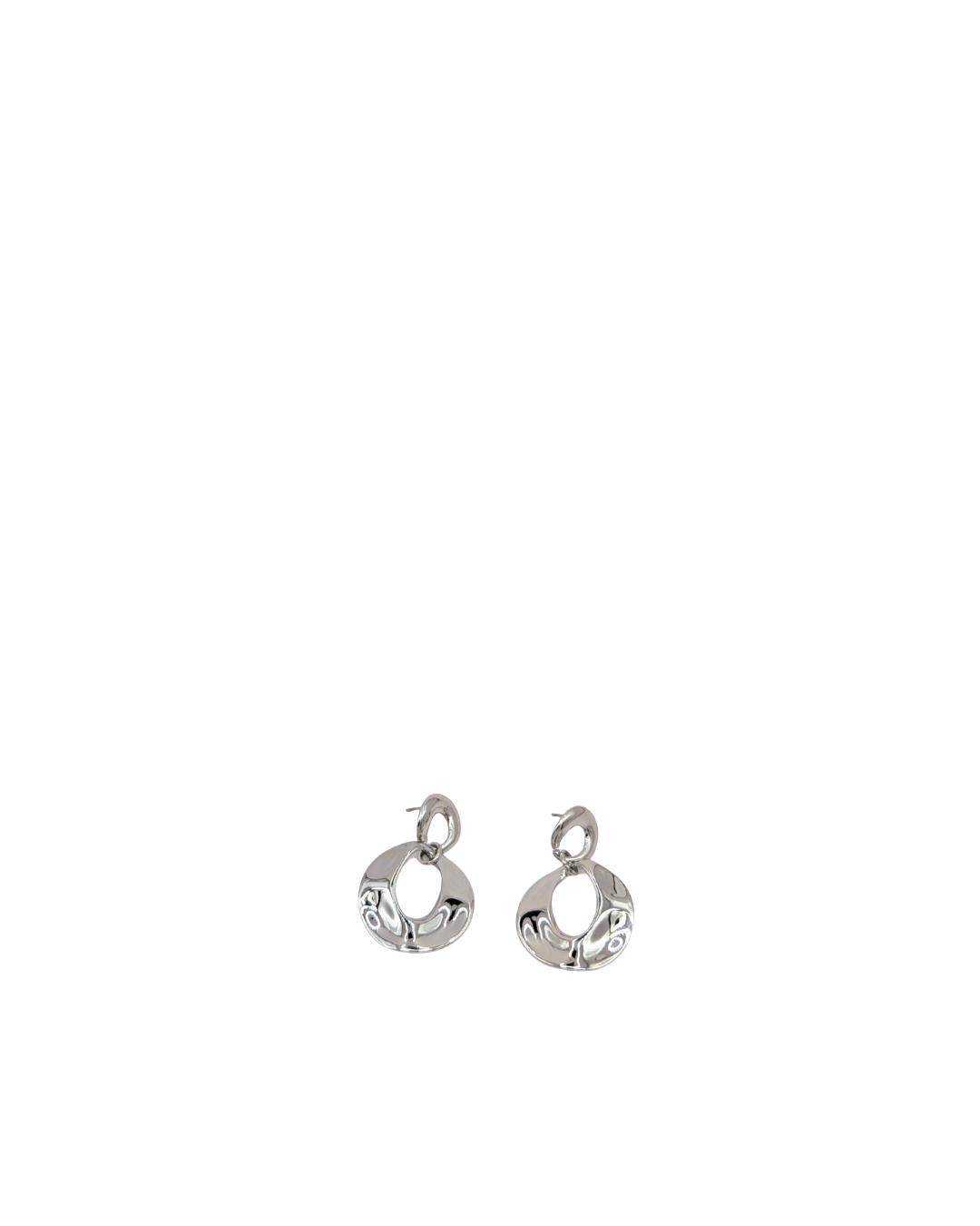Shimmering Fine-Etched Silver Mini Hoops