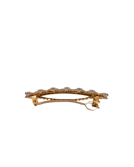 Classic Silver Marquise Crystal Hair Clip