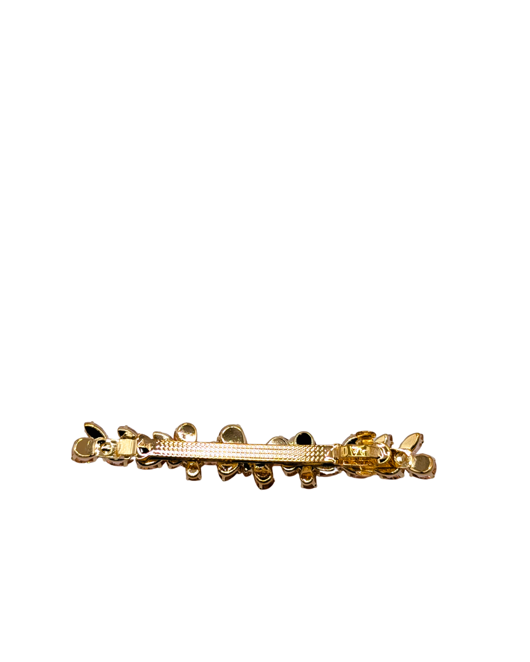 Warm Amber Scattered Crystal Hair Clip