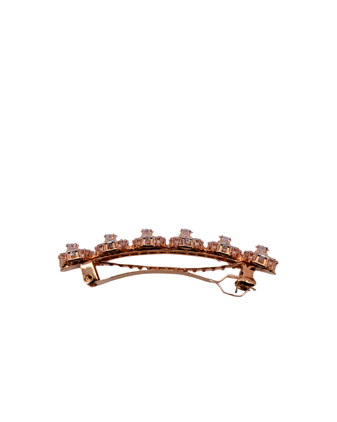 Golden Daisy Crystal Chain Hair Clip