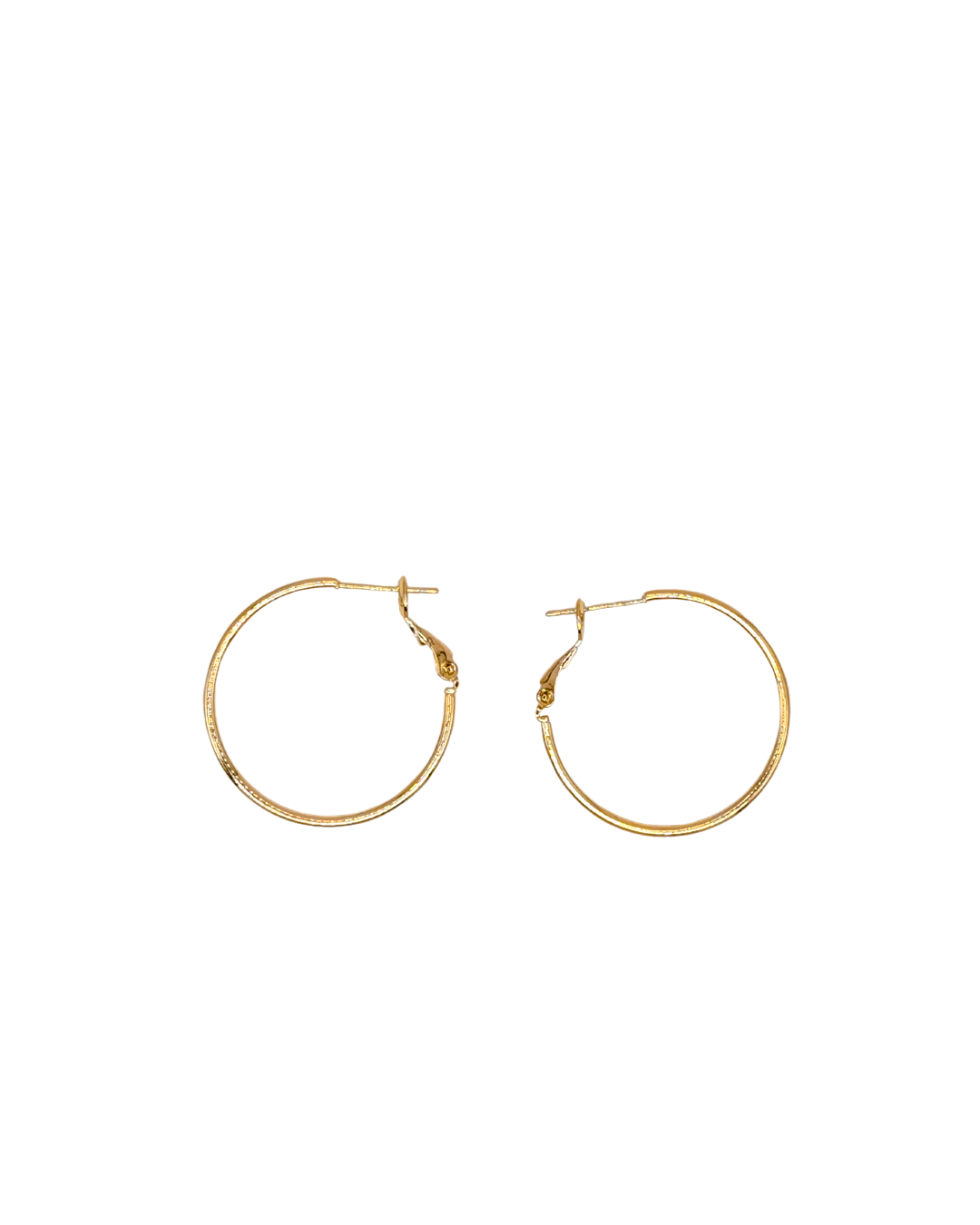 Timeless High-Shine Golden Wire Hoops