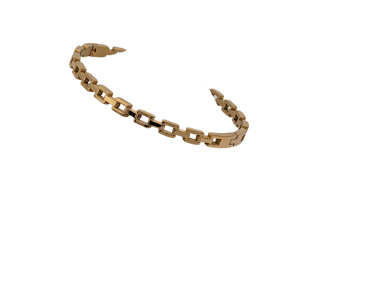 Gold Plated Bangle with Stones