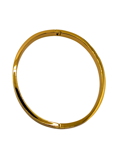 Gold Plated Bangle with Stones