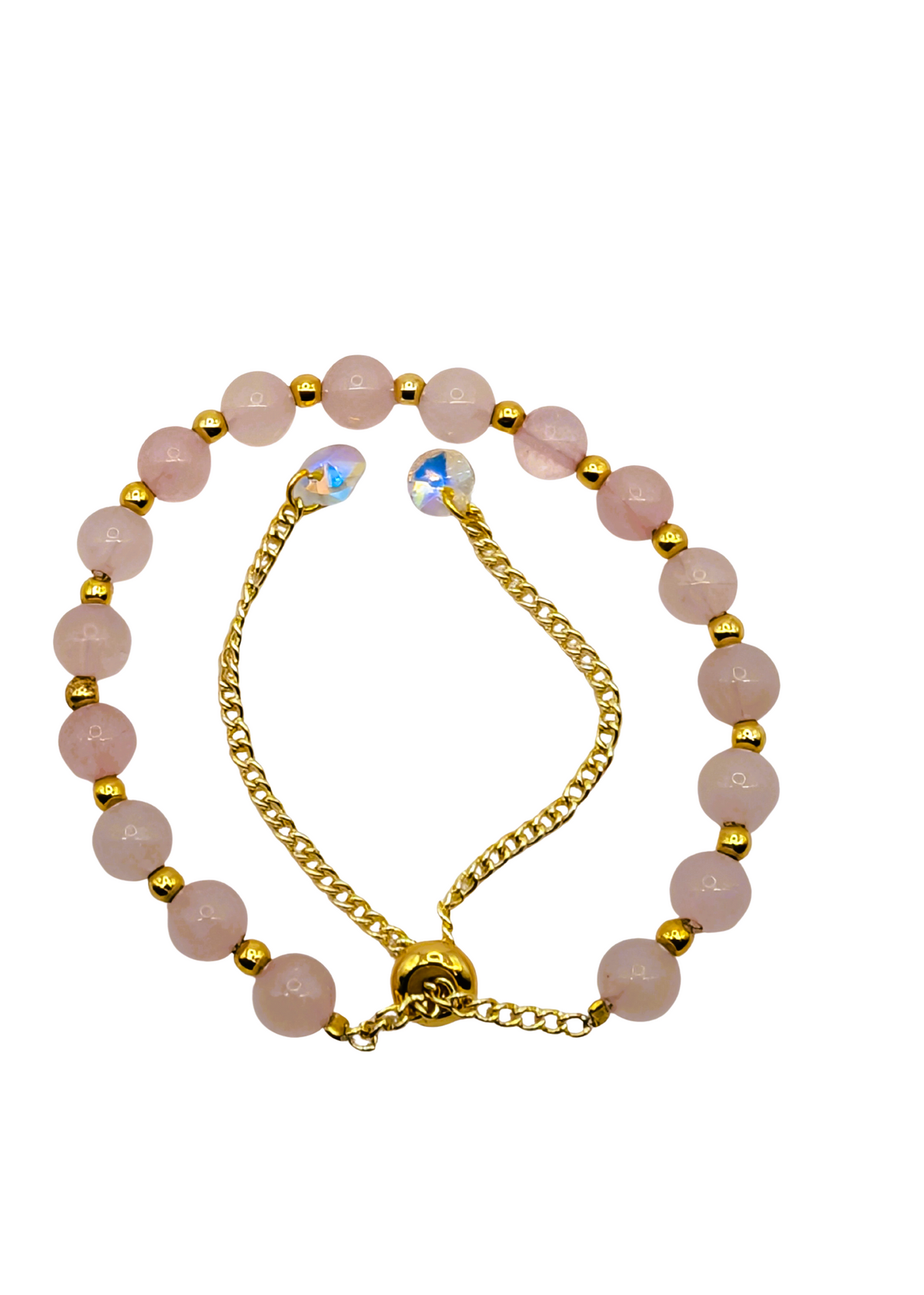 Rose Quartz Pastel Dream Slider Bracelet