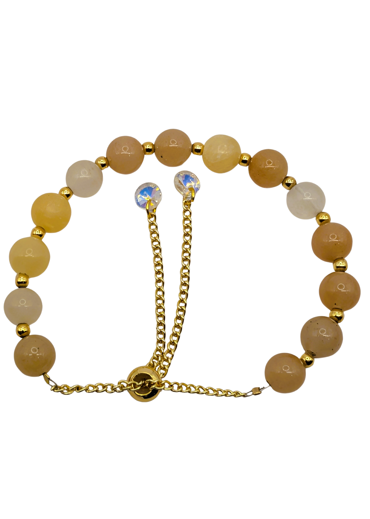 Honey Jade Everyday Stone Slider Bracelet