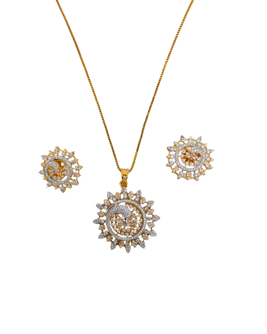 Radiant Sunburst Necklace Set