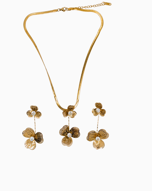 Golden Orchid Blossom Set
