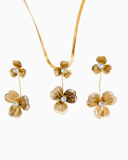 Golden Orchid Blossom Set