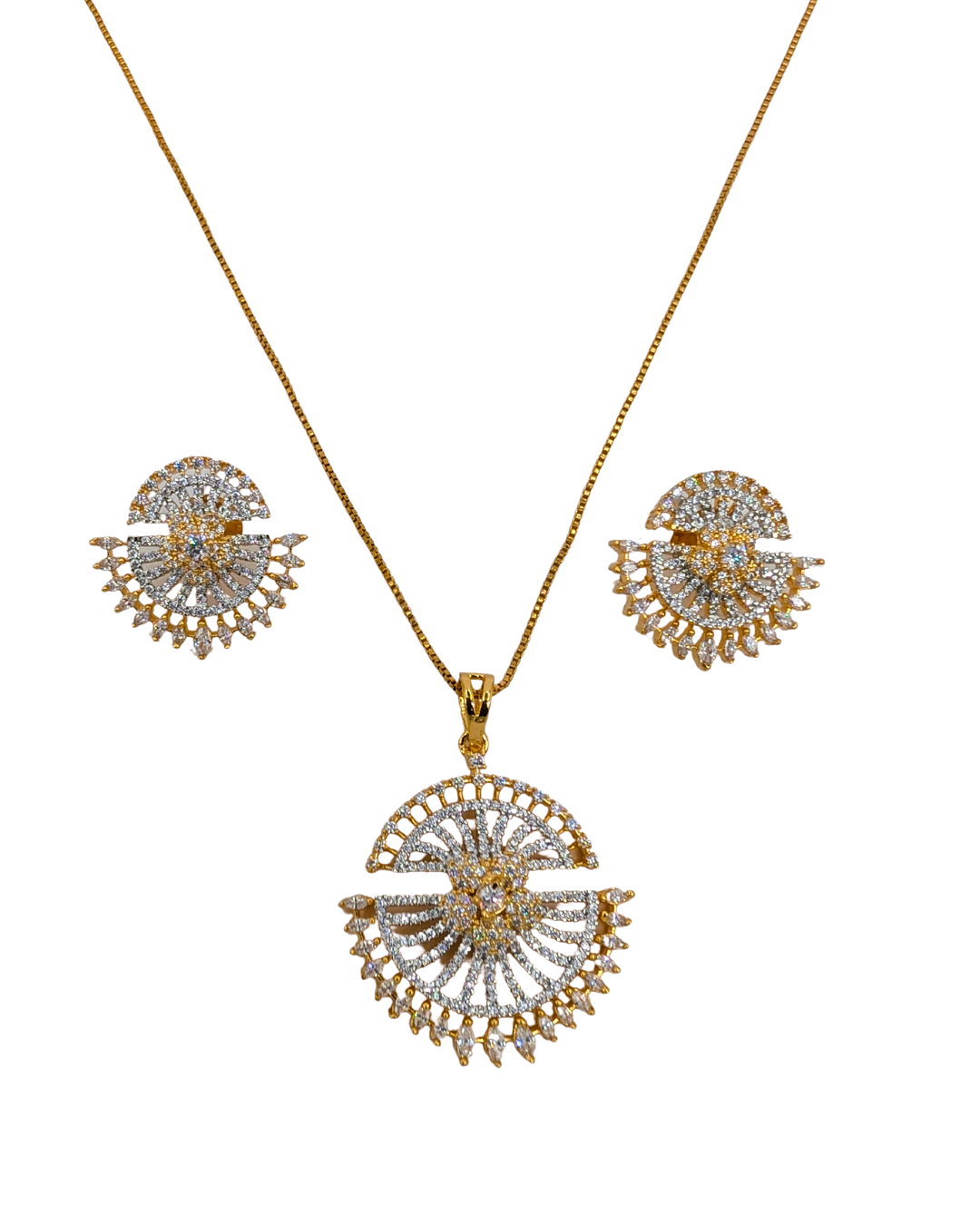 Radiating Crescent Jewelry Set