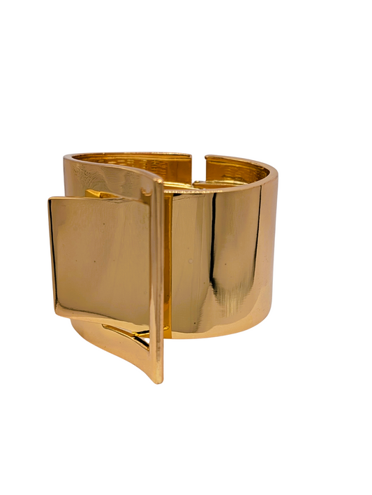 Modernist Origami Gold Cuff