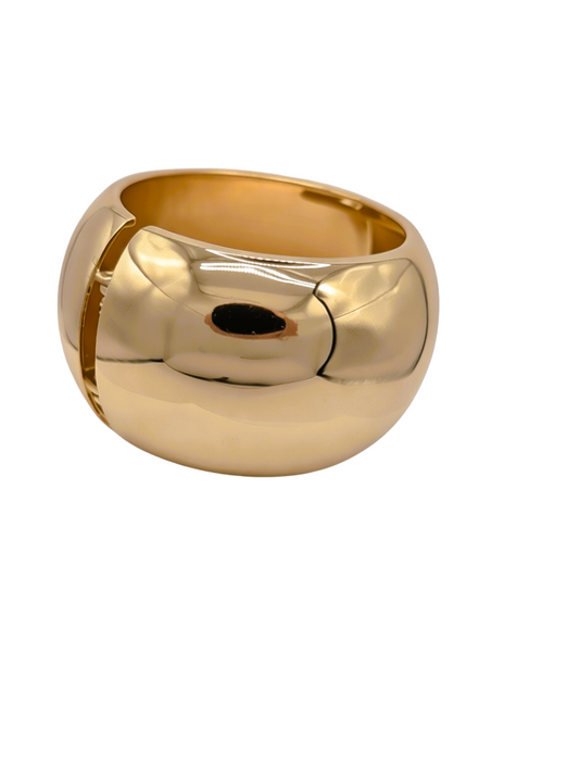 Liquid Gold Domed Bubble Cuff