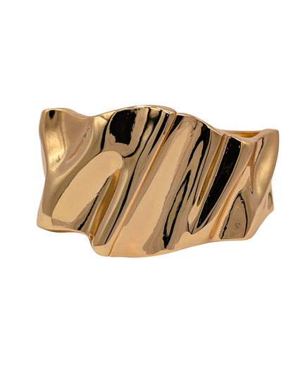 Liquid Gold Molten Ripple Cuff