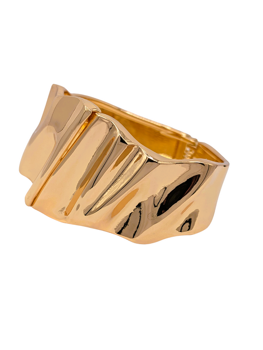 Liquid Gold Molten Ripple Cuff