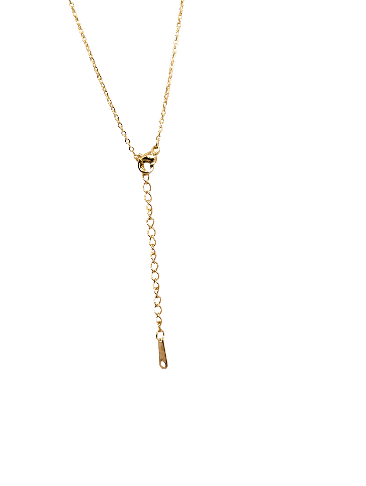 Vintage Golden Fan Crystal Pendant