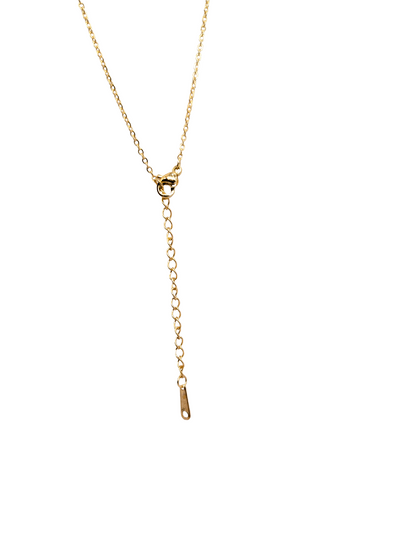 Vintage Golden Fan Crystal Pendant