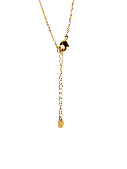 Golden Crystal Halo Butterfly Pendant