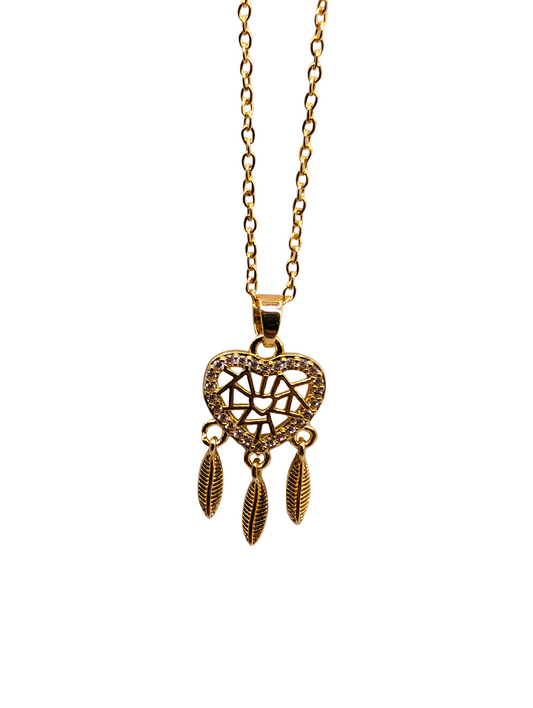 Sacred Heart Dreamcatcher Necklace