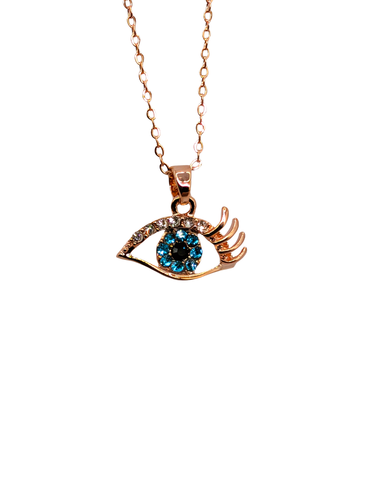 Long Lash Evil Eye Necklace