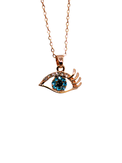 Long Lash Evil Eye Necklace