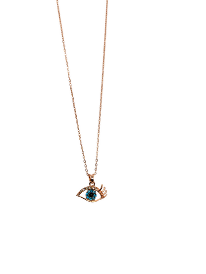 Long Lash Evil Eye Necklace
