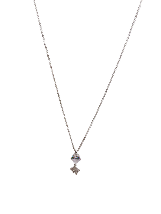 Marquise Crystal Siren Fish Necklace