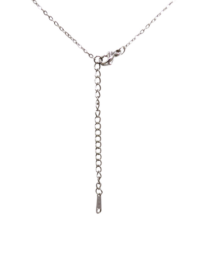 Silver Iced Pillar Necklace