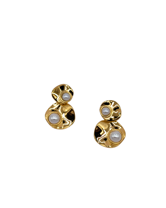 Liquid Gold Baroque Pearl Drop Earrings