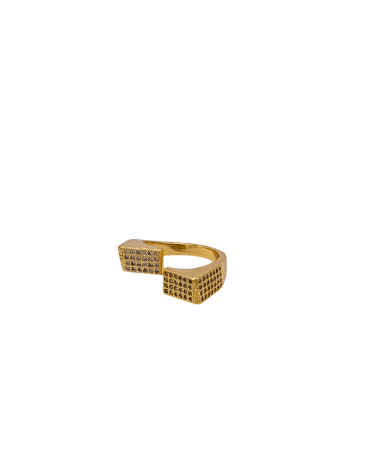 Urban Fluid Form Statement Ring