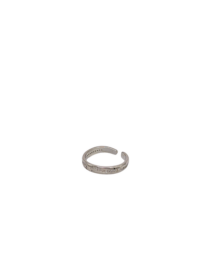 Classic Silver Pavé Eternity Ring