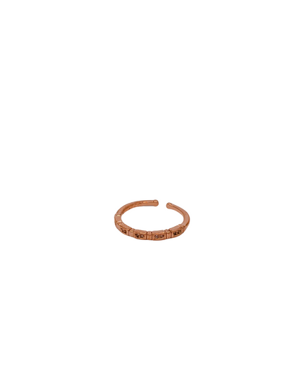 Rose Gold Chain Ring