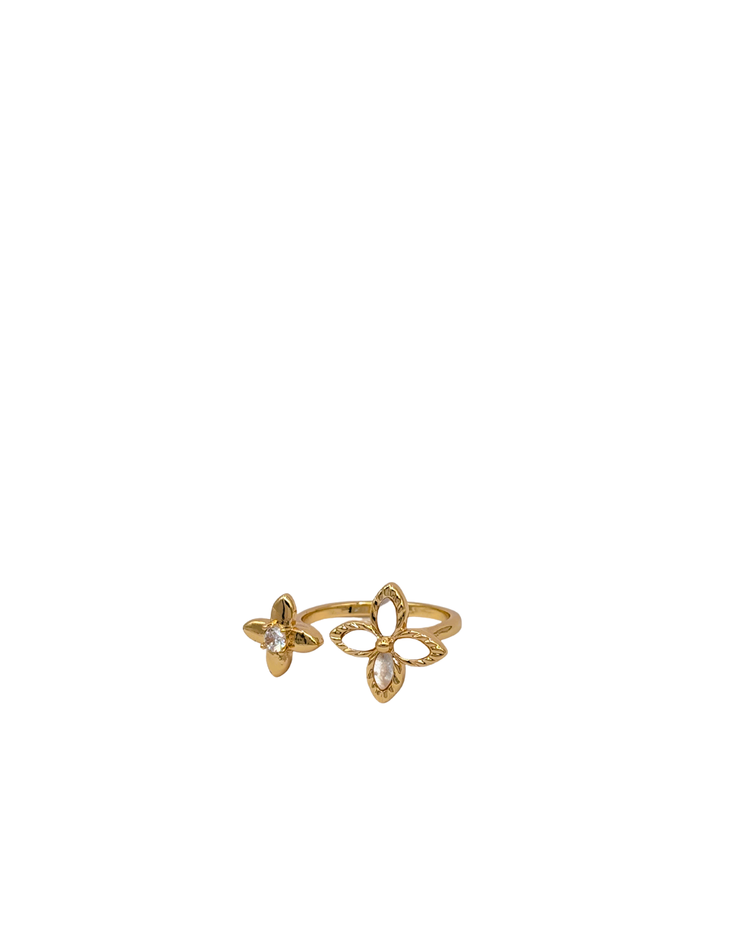 Golden Double Celestial Star Ring