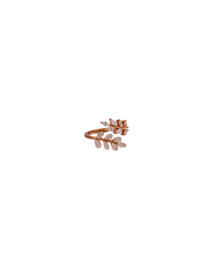 Rose Gold Laurel Leaf Vine Ring