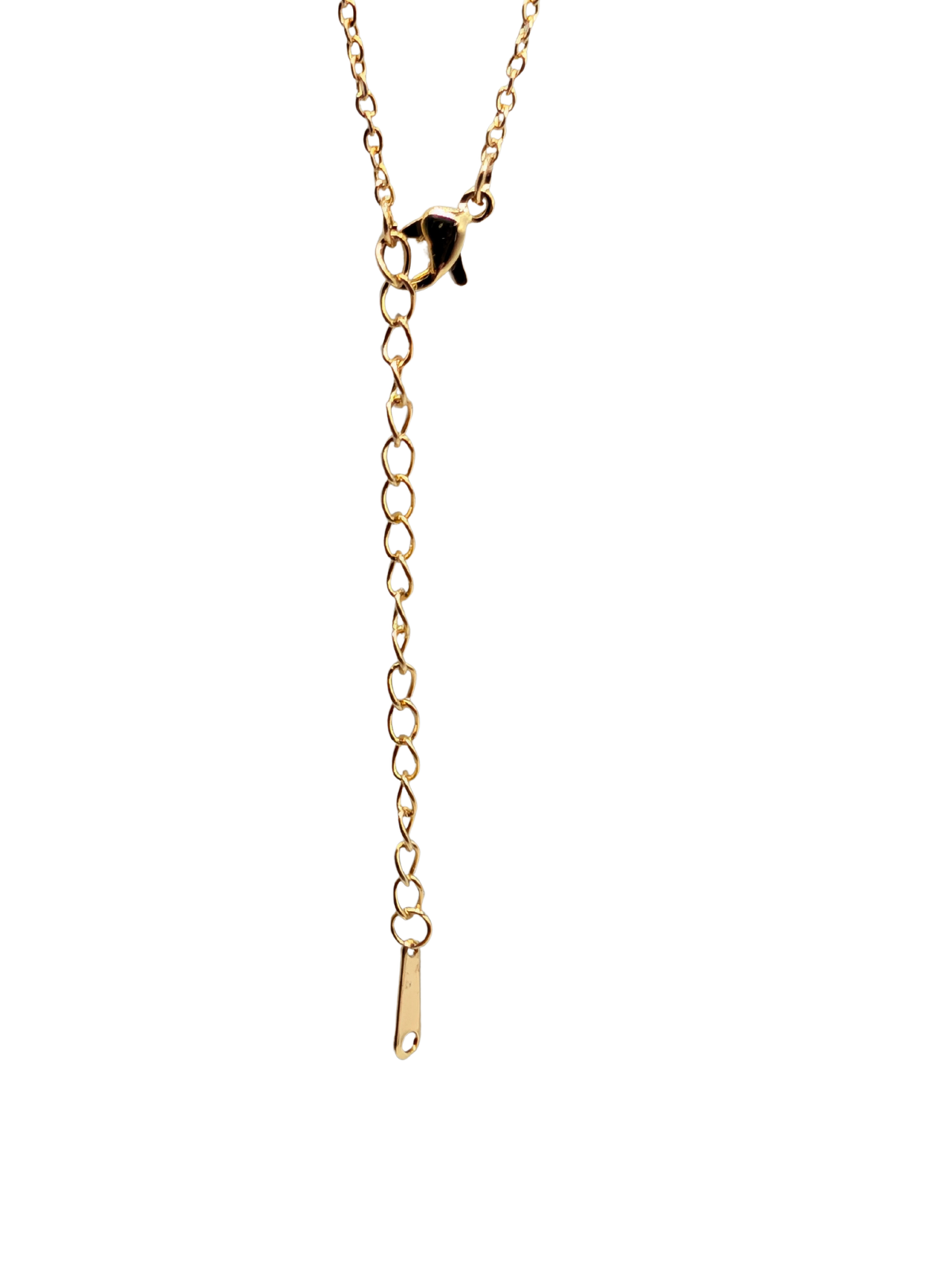 Radiant Gold Mosaic Clover Necklace