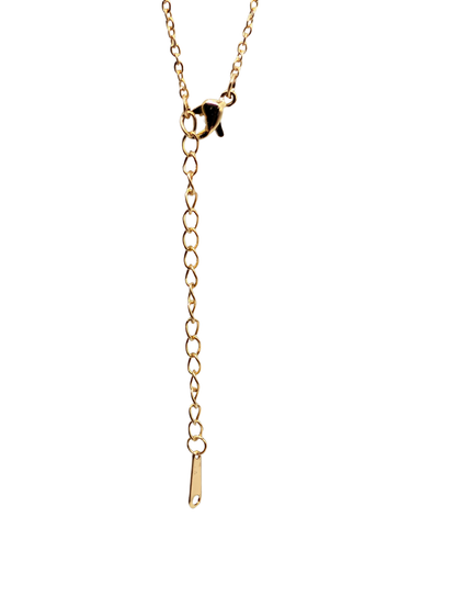 Radiant Gold Mosaic Clover Necklace