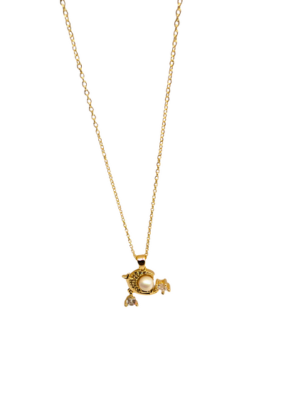 Celestial Moon & Pearl Dream Necklace