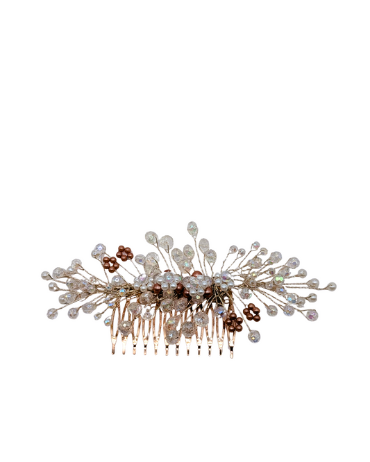 Delicate Pearl Sprig Bridal Hair Comb