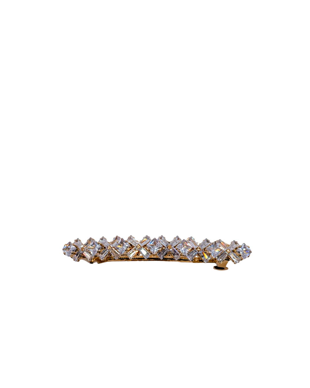 Classic Silver Marquise Crystal Hair Clip