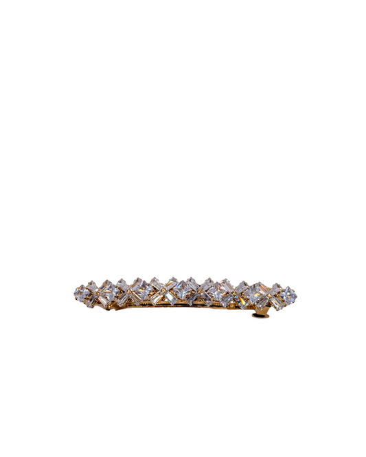 Classic Silver Marquise Crystal Hair Clip