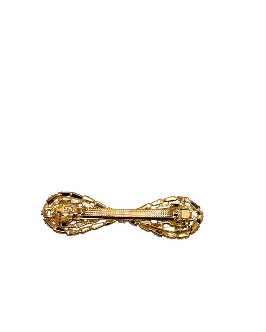 Coquette Sparkling Crystal Ribbon Clip