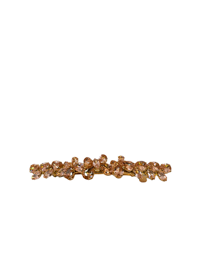 Warm Amber Scattered Crystal Hair Clip