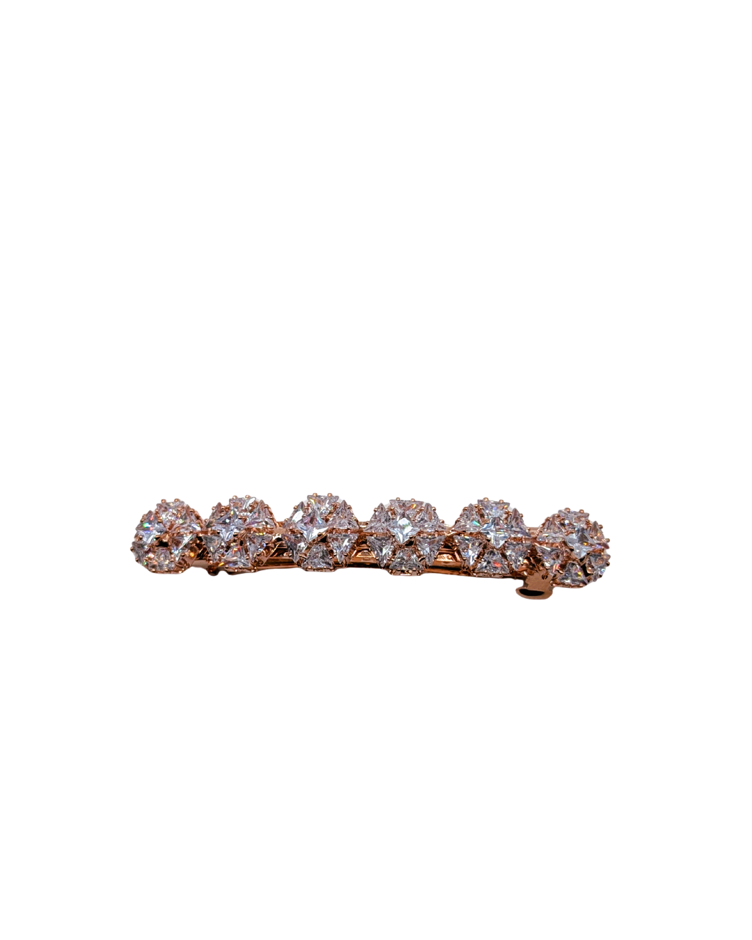Golden Daisy Crystal Chain Hair Clip