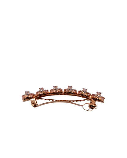 Golden Daisy Crystal Chain Hair Clip