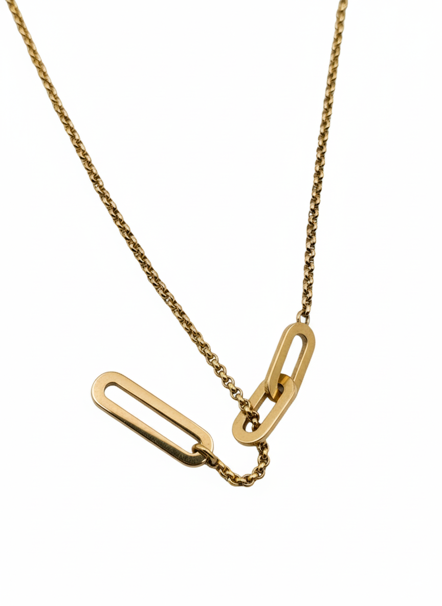 Interlocking Carabiner Chain Pendant