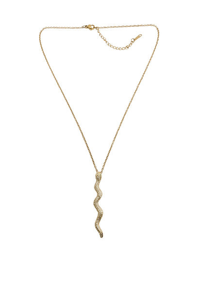 Slithering Pavé Snake Necklace