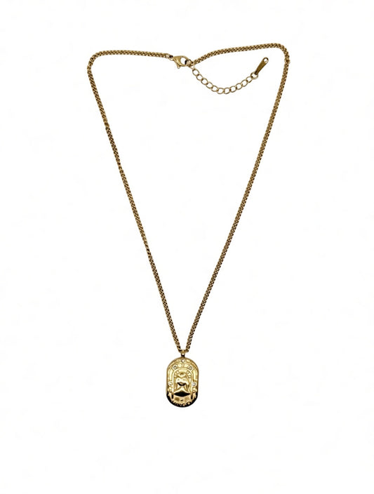 Golden Virgo Astrology Plaque