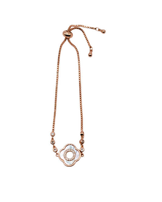 Crystal Evil Eye Tennis Slider Bracelet